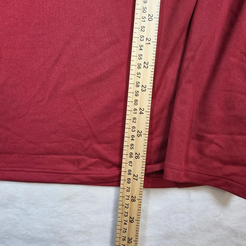 Nike Mens Dri-FIT Quarter Zip Pullover Red Training Running Top Large